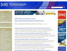 Tablet Screenshot of life-sciences-france.com